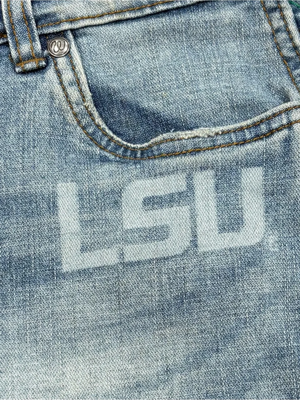 Wrangler x Colosseum LSU Tigers Retro High Rise Cut-Off Denim Shorts